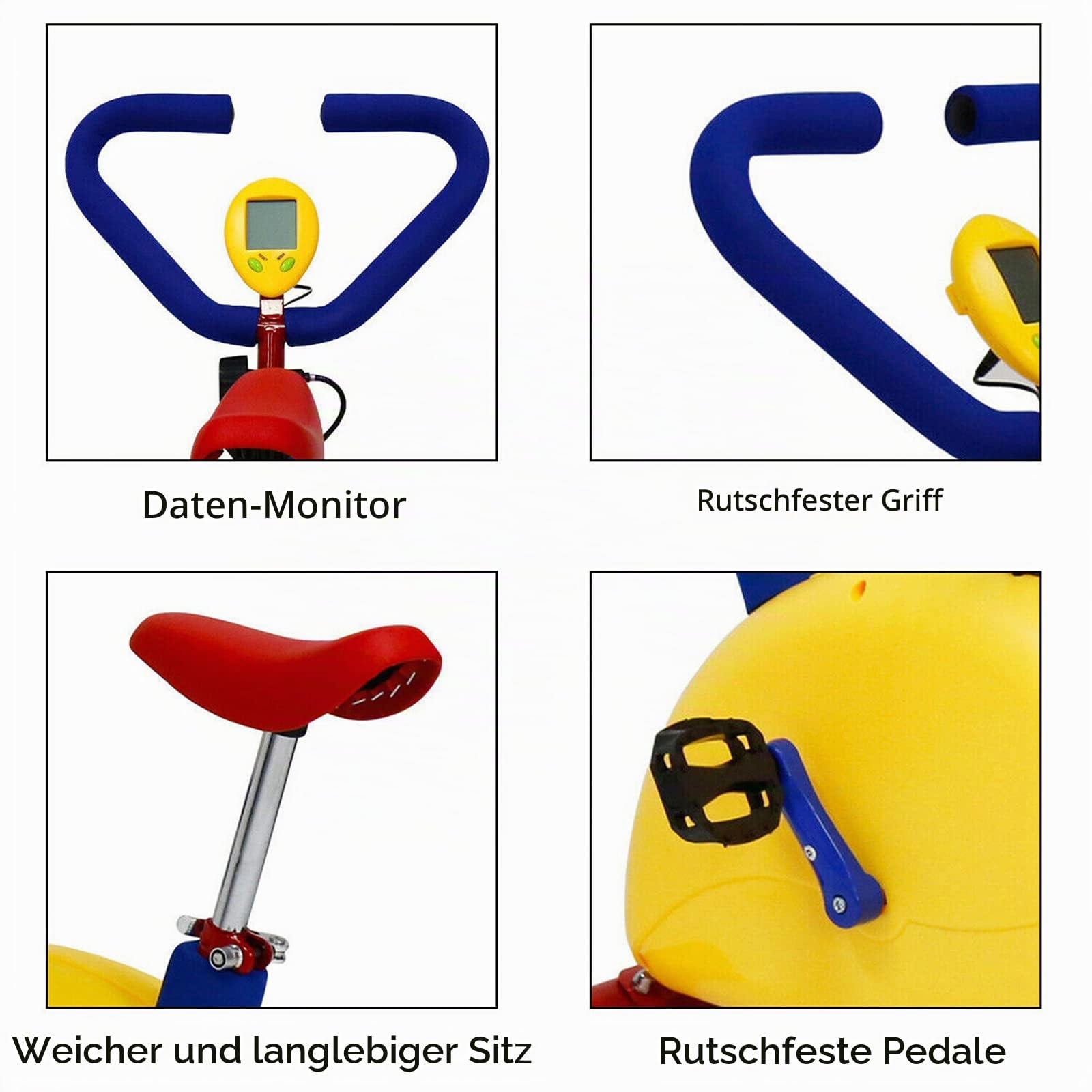 Spaß Und Fitness TrainingsgeräTe FüR Kinder, Heimtraining Kleinkind Heimtrainer Lernfahrrad, Kinderspiel Workout GeräTe, FüR 3 Bis 8 Jahre Alte Heimtrainer FüR Kinder