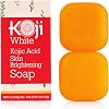 Pure Kojic Acid Skin Brightening Soap for Glowing Skin, Moisturizing for Face & Body, Even Skin Tone with Tea Tree, Coconut Oil, Vegan Soap 2.82 oz 2 Bars