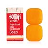 koji white pure kojic acid skin brightening soap for pigmentation with hyaluronic acid vitamin c - even tone cleansing bar sun damage skin with tea tree coconut oil vegan 2.82 oz (2 bars)