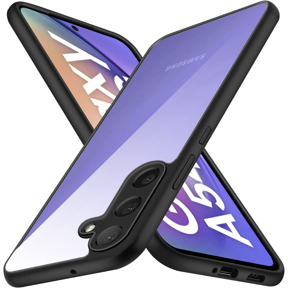 TheGiftKart TPU+PC Ultra-Hybrid Crystal Clear Back Case Cover For Samsung Galaxy A54 5G, Shockproof Design, Camera Protection Bump, Hard Clear Back Case Cover For Samsung A54 5G (Black Bumper) (B0C42XD88M) Amazon Price History, Amazon Price Tracker