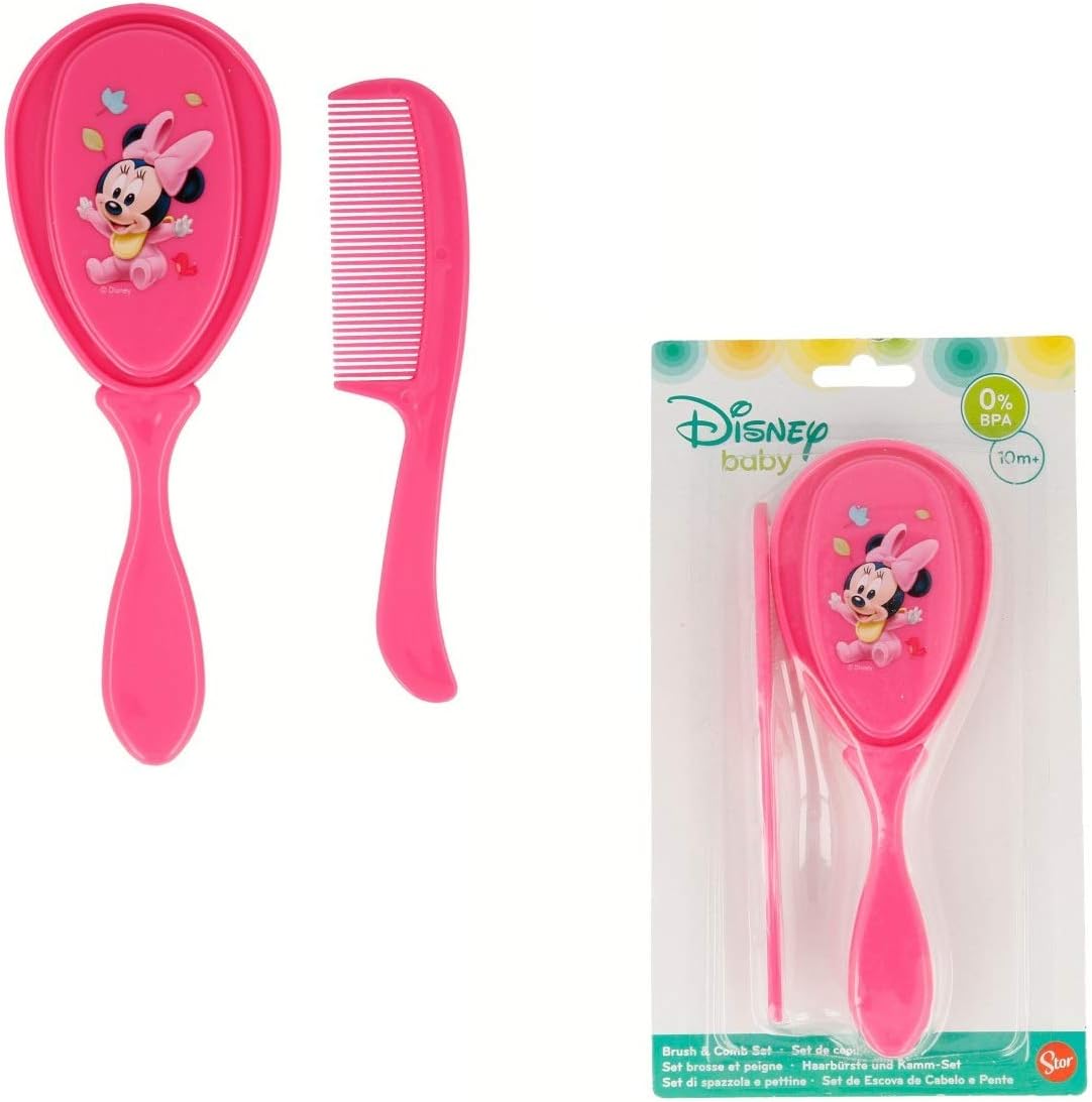 Les Colis Noirs Lcn Set Brosse Et Peigne Disney Minnie Mouse Rose Sans Bpa 10m Bebe Enfant Fille 000 Amazon Fr Beaute Et Parfum