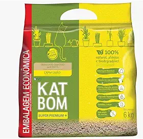Katbom Granulado Sanitário Econômico Capim Limão 6kg