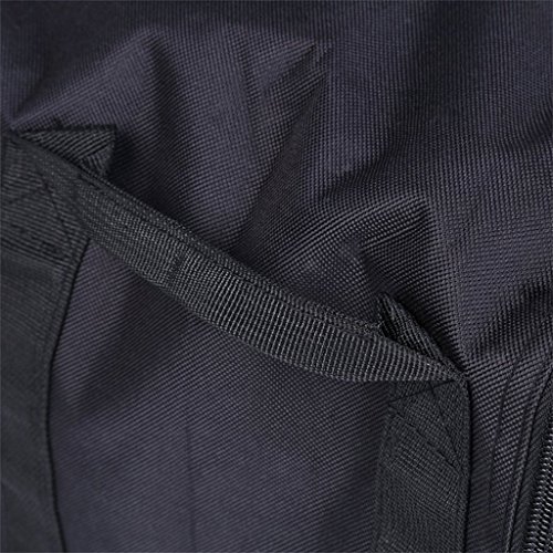 D DOLITY 55-150L Men and Woman Duffel Bag Sports Travel Duffle Large Luggage Backpack - Black, L