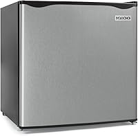 Igloo 1.6 Cu Ft Platinum Mini Fridge with Freezer - Compact Single Door Refrigerator for Dorms Offices Bedrooms
