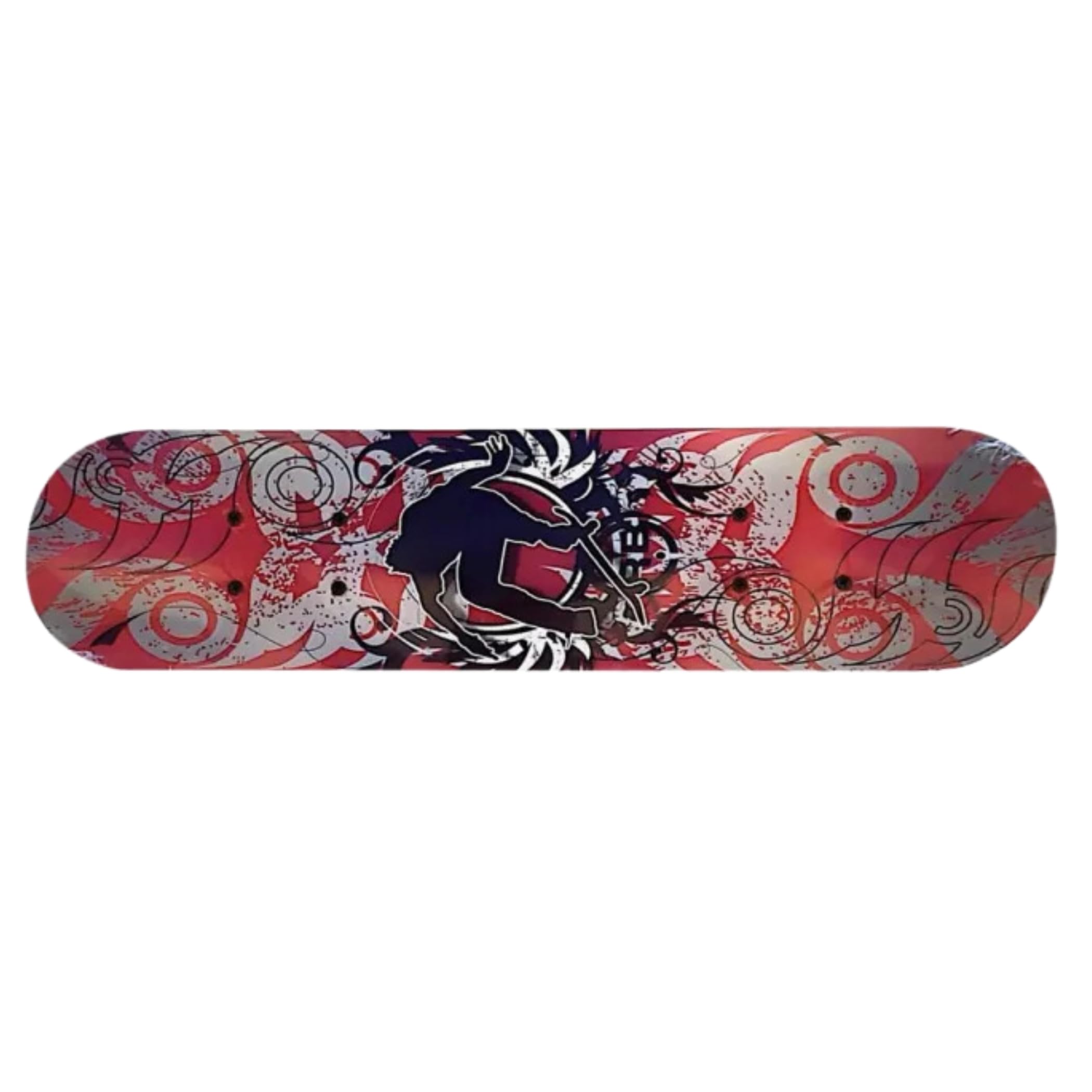 Small Skateboard, 17 x 5 Inch Double Kick Skateboard for Beginners with Maple Deck, Boys & Girls, Multiple Designs (S3_Kill Buzz)