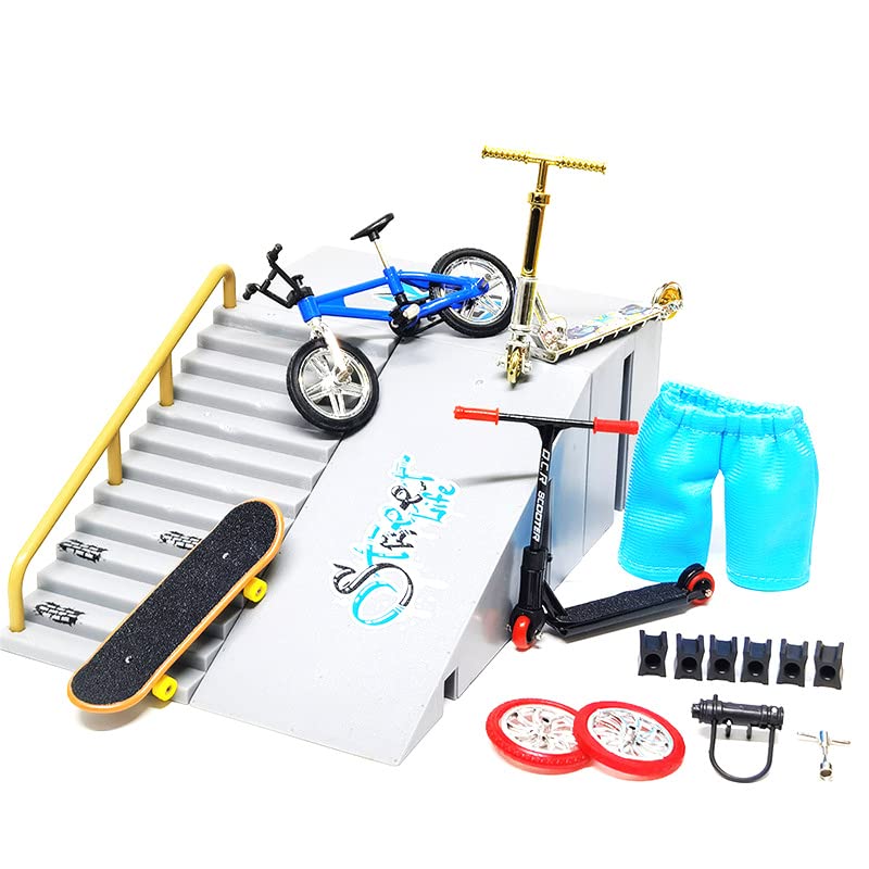 Amazon | 指スケボー セット おもちゃ 自転車モデル スケートパーク 