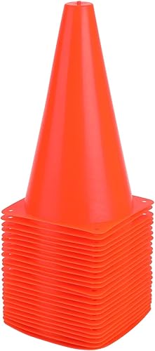 Conos de colores de 9 pulgadas para el tráfico o para entrenamientos deportivos como baloncesto, fútbol y otras actividades o eventos al aire libre,