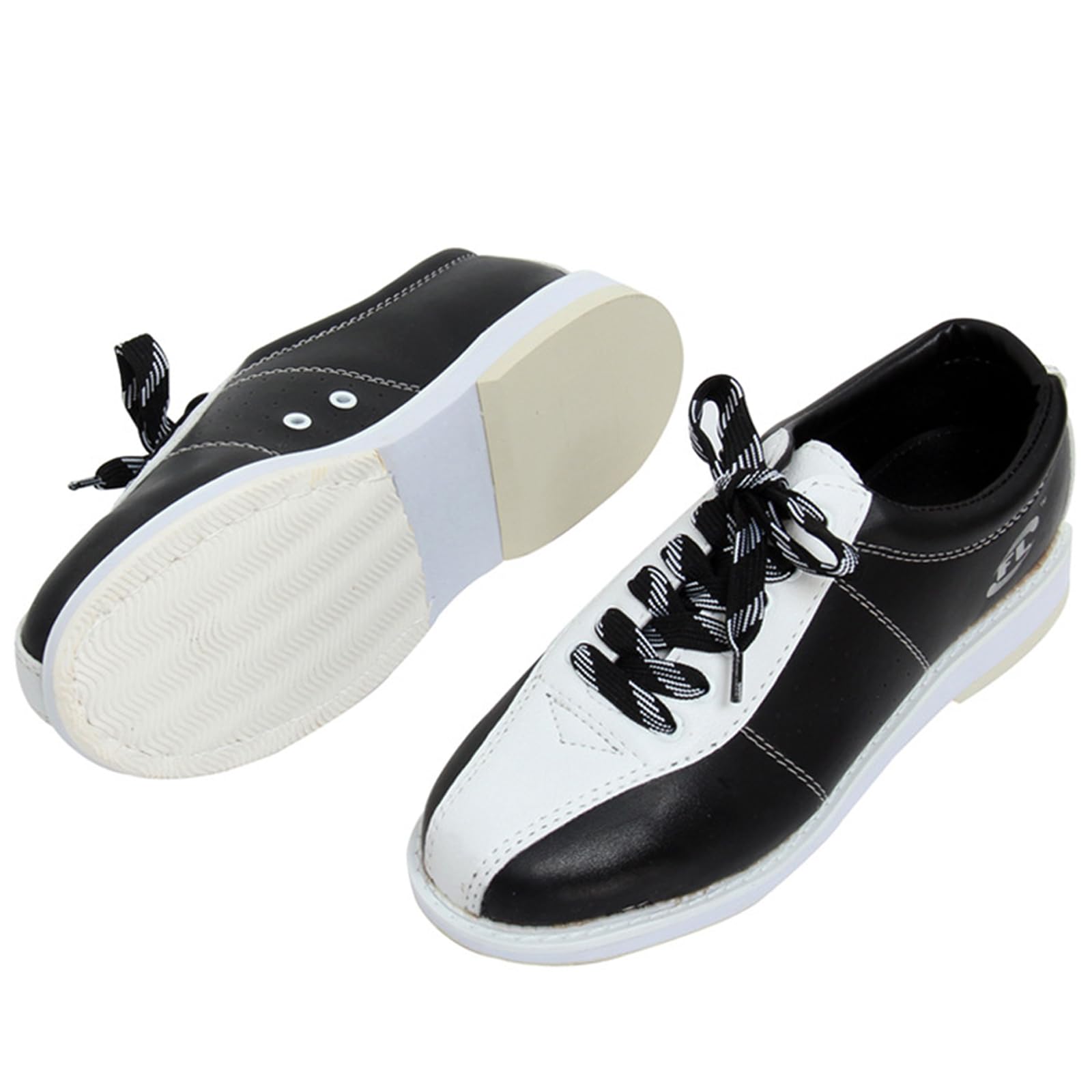 SDEQA Zapatillas de Bolos para Hombre, para jardín, césped, Antideslizantes, Ligeras, con Cordones, Talla Grande