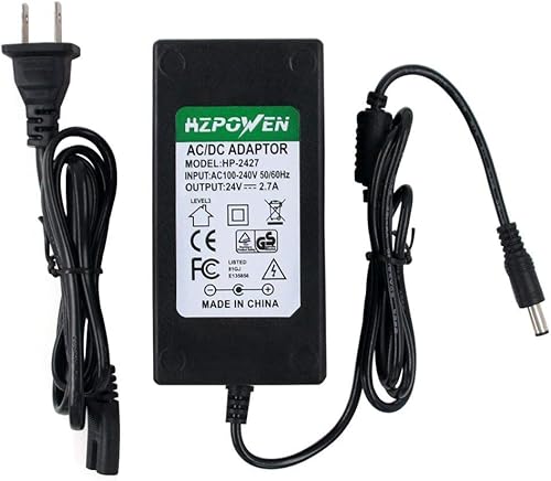 Adaptador de CA CC de 24 V para Silhouette Cameo 1 2 3 SD Retrato Estudio Máquina de reemplazo Adaptador de cable de alimentación, cargador de