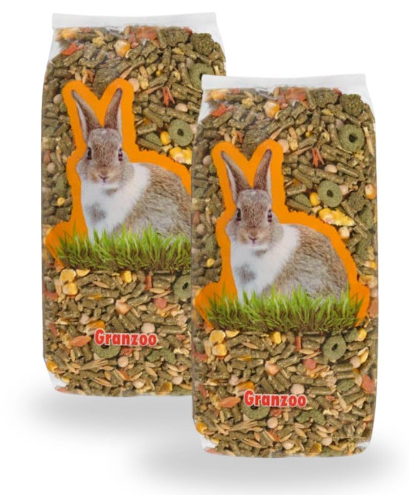 Granzoo Alimento Completo para Conejos Enanos, 2 x 800 g