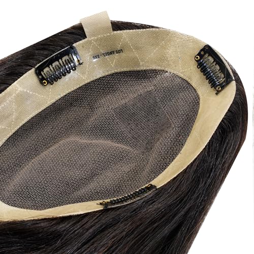Image of Remy Human Hair Topper for Women - 100% Natural Hair Extensions for Volume and Thickness Size 16 Inch