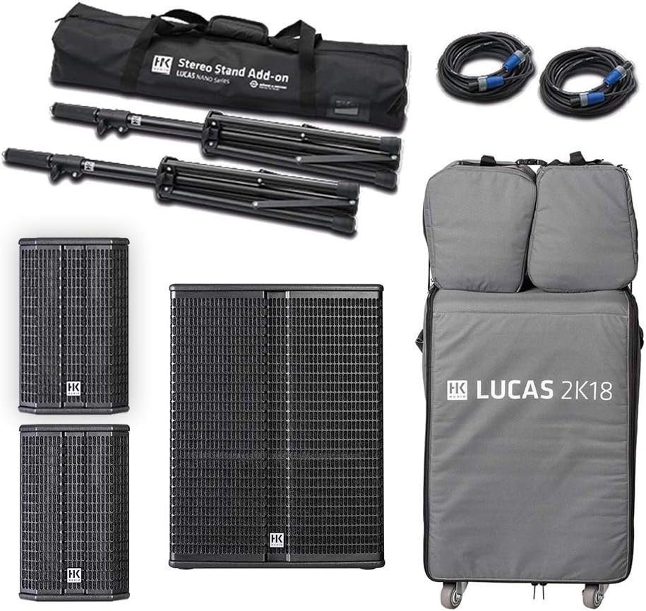 HK Audio Lucas 2K18 Active Sound System 18" 2000W DJ PA Package