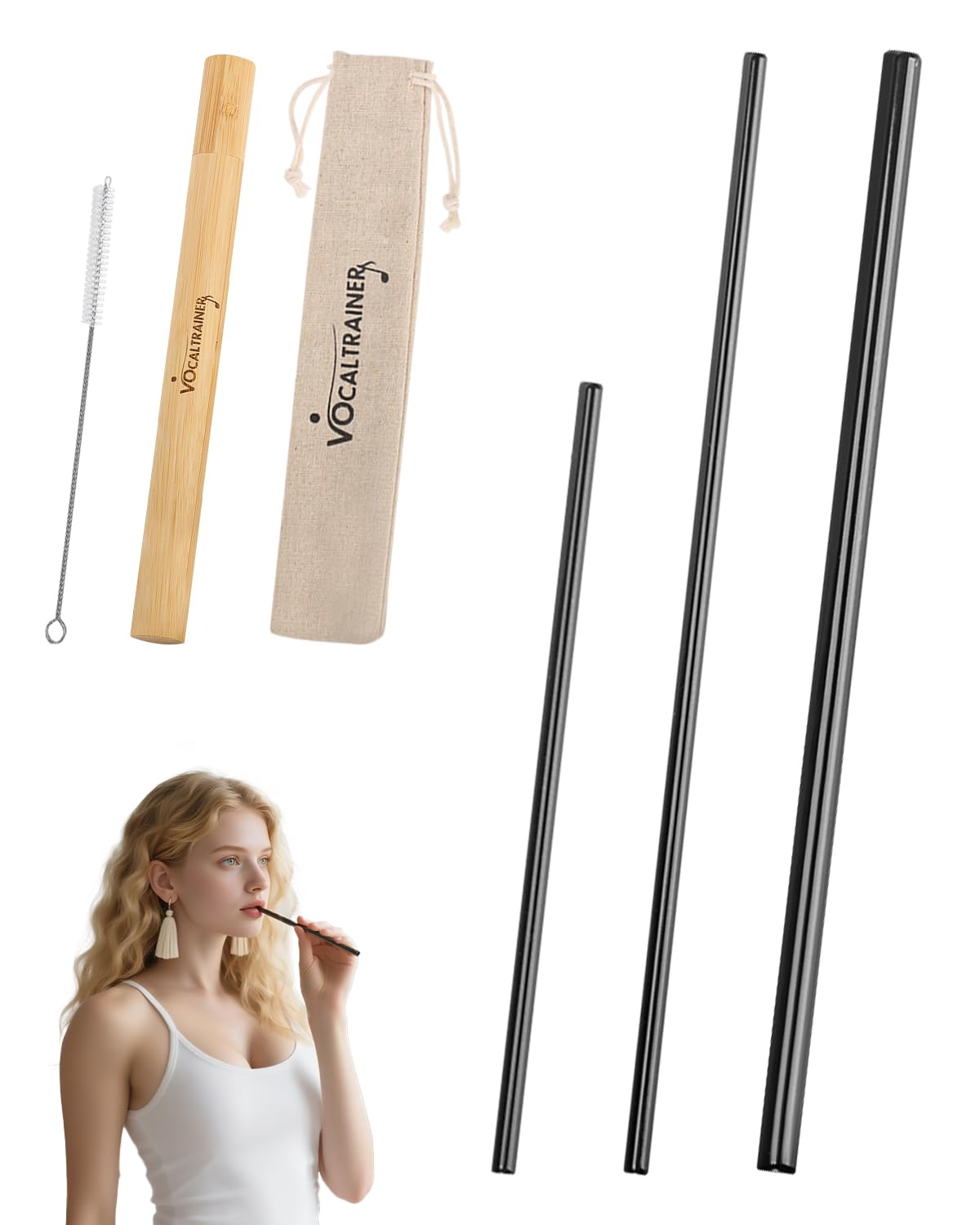 Straw Tool for Singing, Vocal Training Set - Stainless Steel Vocal Trainer for Voice Exercises, 3 Sizes to Improve, Train & Heal Your Voice | Portable & Durable Design-image-28