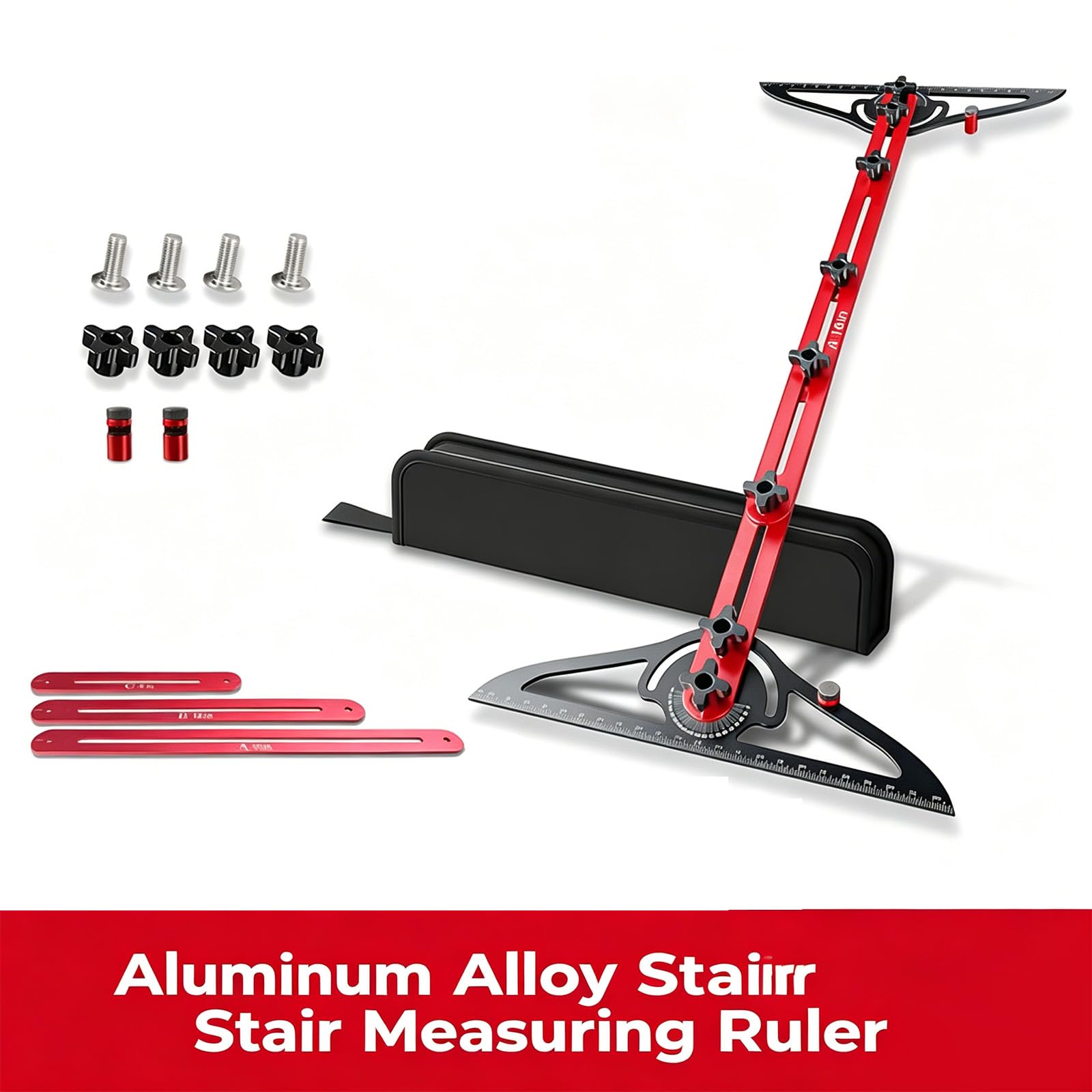 Strumento di misurazione pieghevole in alluminio multifunzionale gradini scala modello strumento regolabile gradini scale calibro mobili angoli modello