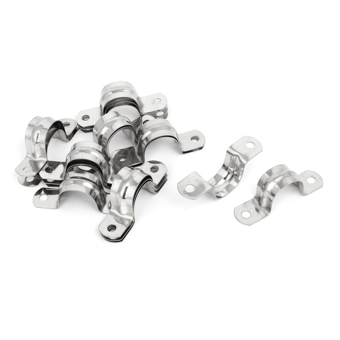 Biaungdo 30 Morsetti Per Tubi In Acciaio Inox 304 - 25mm, A U, Due Fori, Oro - Staffe Per Fissaggio Cavi E Tubazioni