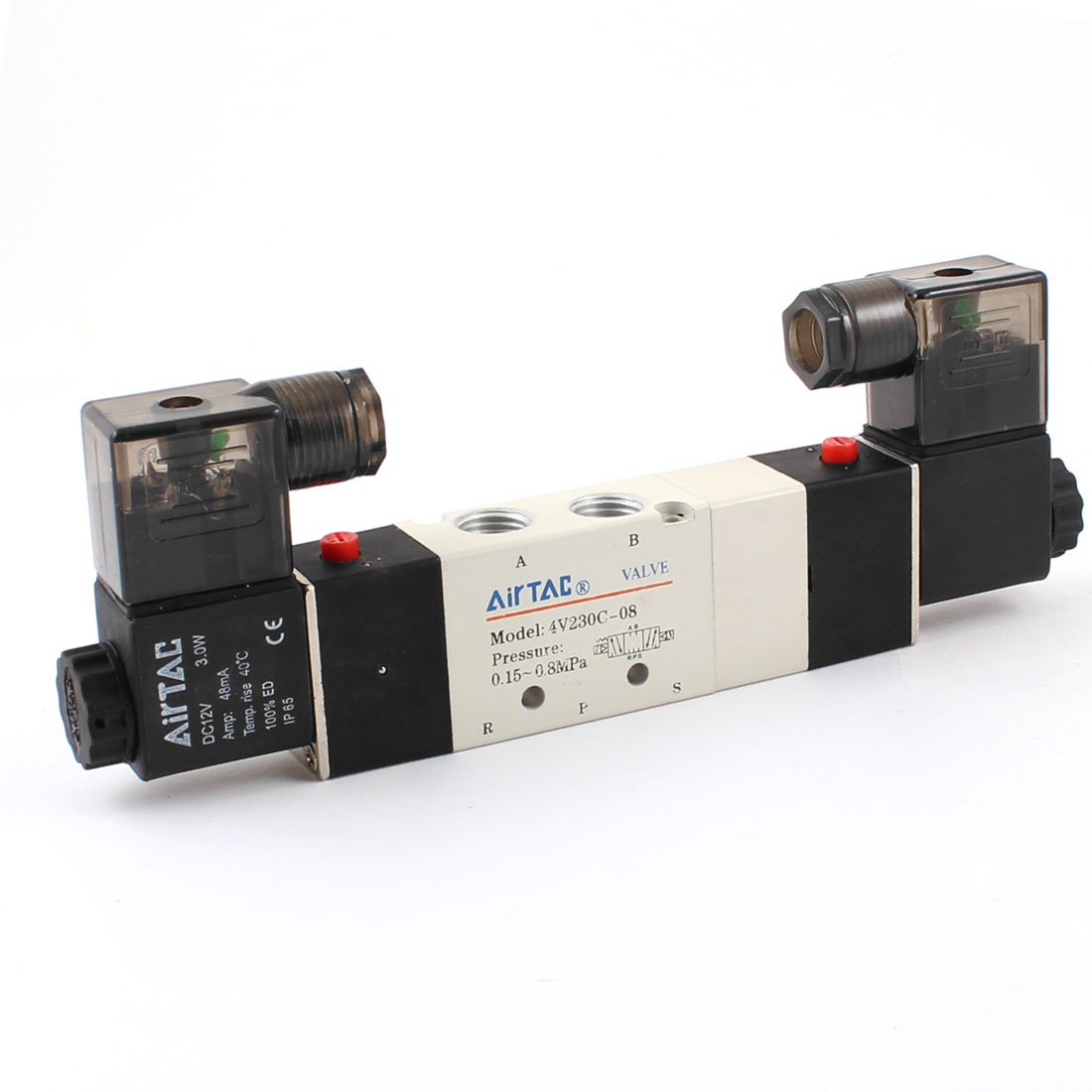 Électrovanne pneumatique de précision DC 12V 3.0W PT 1/4 haute durabilité
