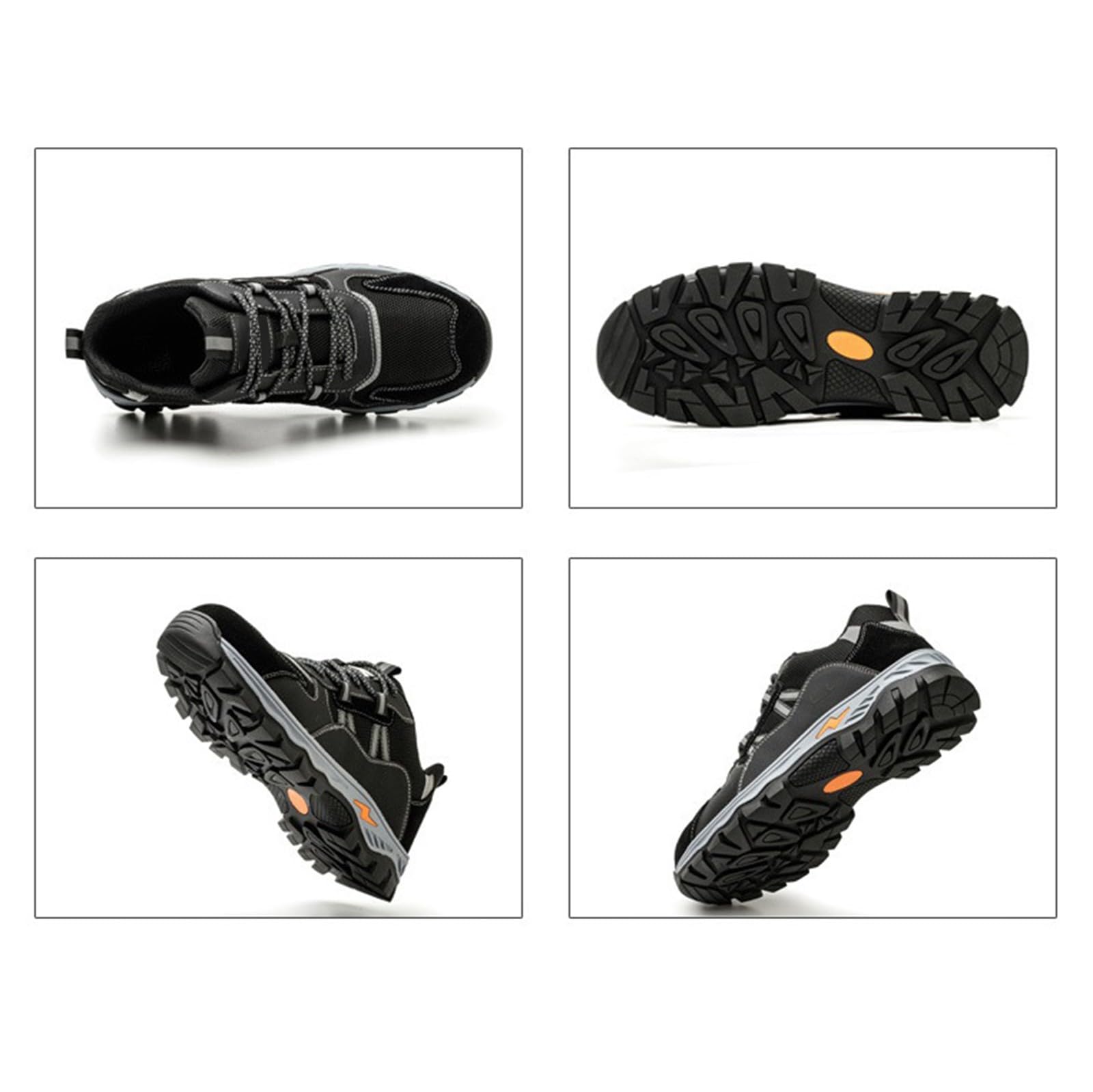 Męskie buty trekkingowe, niskie buty trekkingowe, oddychające, zamszowe, antypoślizgowe, do aktywności na świeżym powietrzu, wytrzymała przyczepność na szlakach górskich i do codziennego noszenia