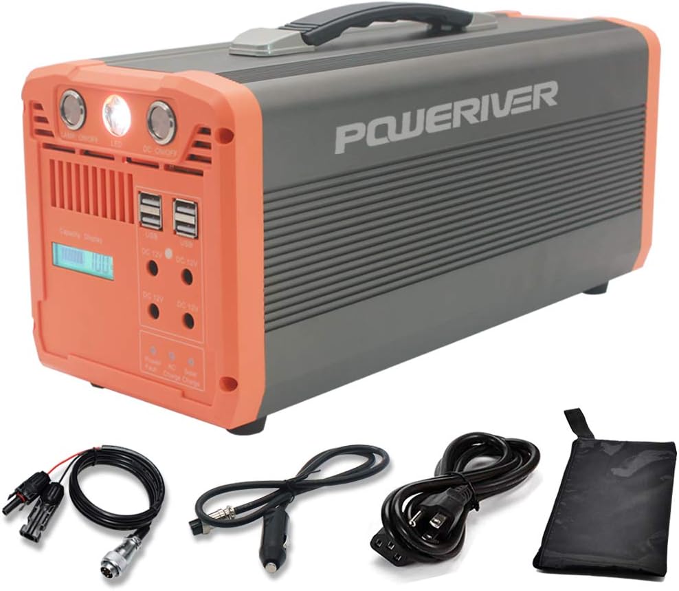 POWERIVIER Portable Power Station,Solar Generator 1000W