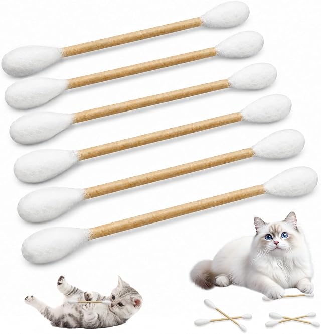 Wattestäbchen Katzenspielzeug mit Katzenminze, Katzenangel Filz Sticks | 6 Stück Katzenspielzeug Interaktive, Weiches Plüsch Kauspielzeug Wattestäbchen Kicker Spielzeug für Katzen Zahnpflege