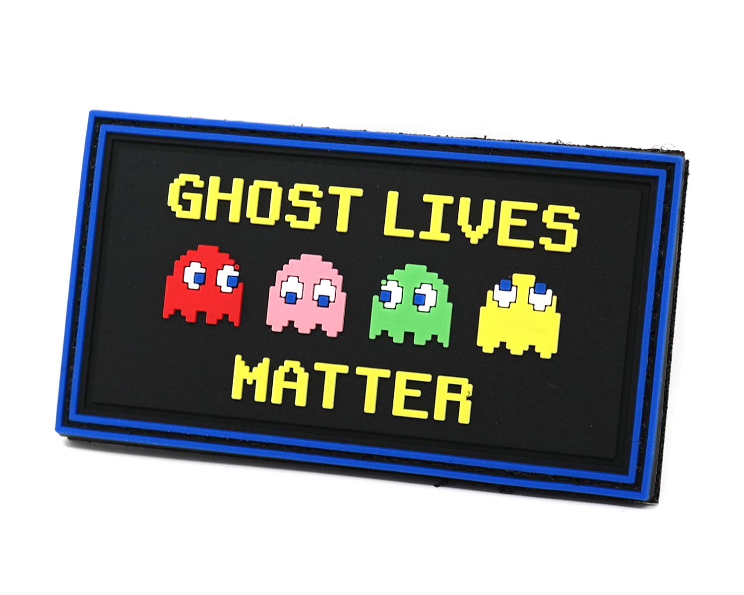 Ghost Lives Matter PVC Rubber Tactical Patch | Retro Gaming Inspired Parody | Funny Morale Patch