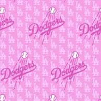 Amazon.com: Cotton LA Dodgers Pink MLB Baseball Sports