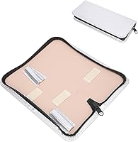 Vista 4 de Bolsa de cuero sintético para tijeras, estilista para peluquería, estuche para peluqueros, herramientas de peluquería, bolsa de funda portátil