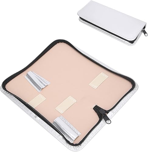 Miniatura 4 de Bolsa de cuero sintético para tijeras, estilista para peluquería, estuche para peluqueros, herramientas de peluquería, bolsa de funda portátil para