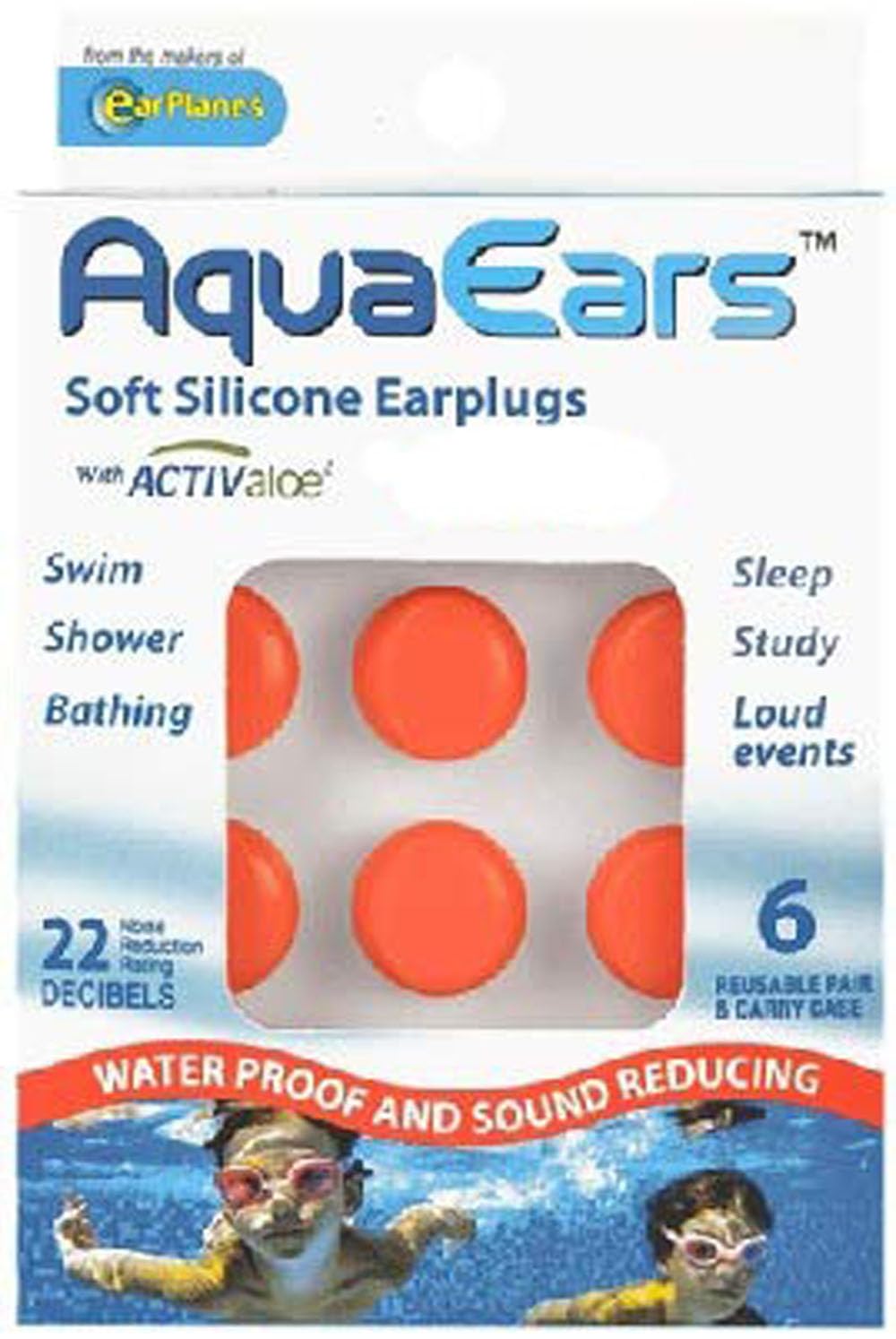 AquaEars Soft Silicone With Activ Aloe For Sleep, Swimming, Meditation, Water Proof, Sound Reducing, Study, Loud Sleeping Noise Cancelling Reusable Moldable Wax Earplugs, SNR 22 DB (B0CGDKQDGX) Amazon Price History, Amazon Price Tracker