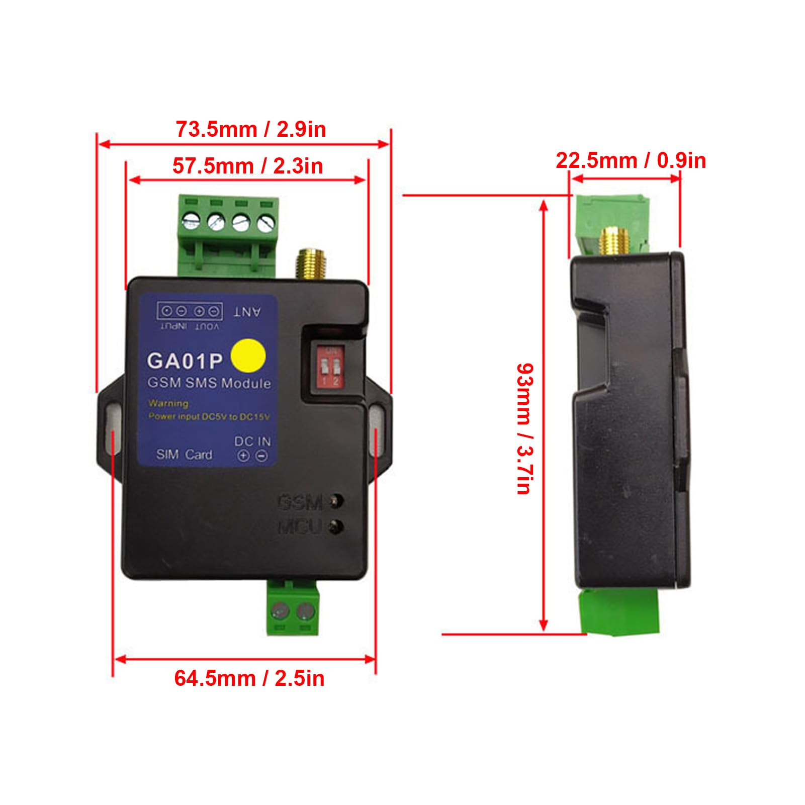 Alarma de Falla de Energía Inteligente Alerta 4G para Sensores Fuente de Alimentación Confiable con Fácil Instalación Alertas SMS Personalizadas para (Versión de EE. UU.)