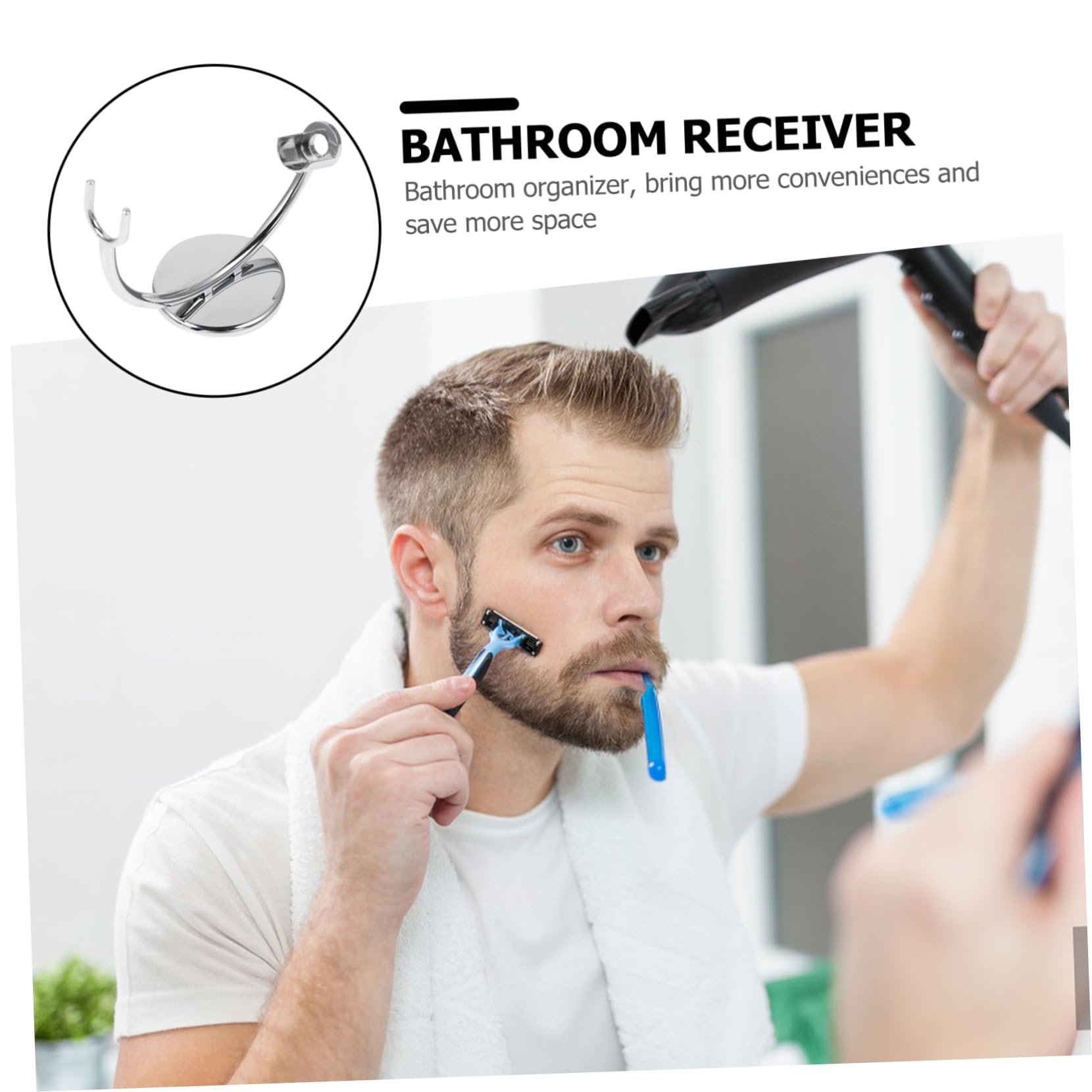 Mipcase 2pezzi Supporto Per Rasoio Sicuro Di Stand Per Rasoio Da Barba Organizzatore Nonslip Per Cura Della Barba Design Elegante e Resistente Alla