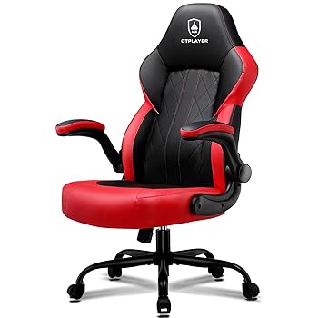 GTPLAYER Ergonomic Racing Gaming Chair, Red/Black