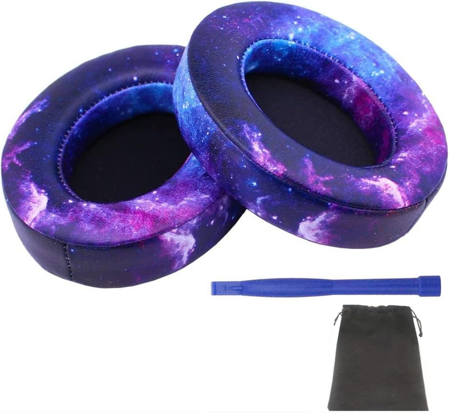 Studio3.0 Replacement EarPads Ear Covers for Beats Studio 2.0 Wired & Wireless Studio 3 Over-ear Headphones- Added a Stick and a Storage Bag(Galaxy)