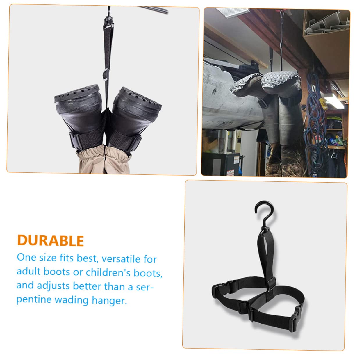 Cintre pour Cuissardes Sangle Réglable Étendoir Boucles Plastique Support De Séchage pour Waders