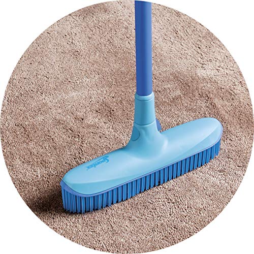 Spontex Catch and Clean Reinigingsset voor vloerbedekking, ultracompact, rubberen noppen + schep, met rubberen… - Image 4