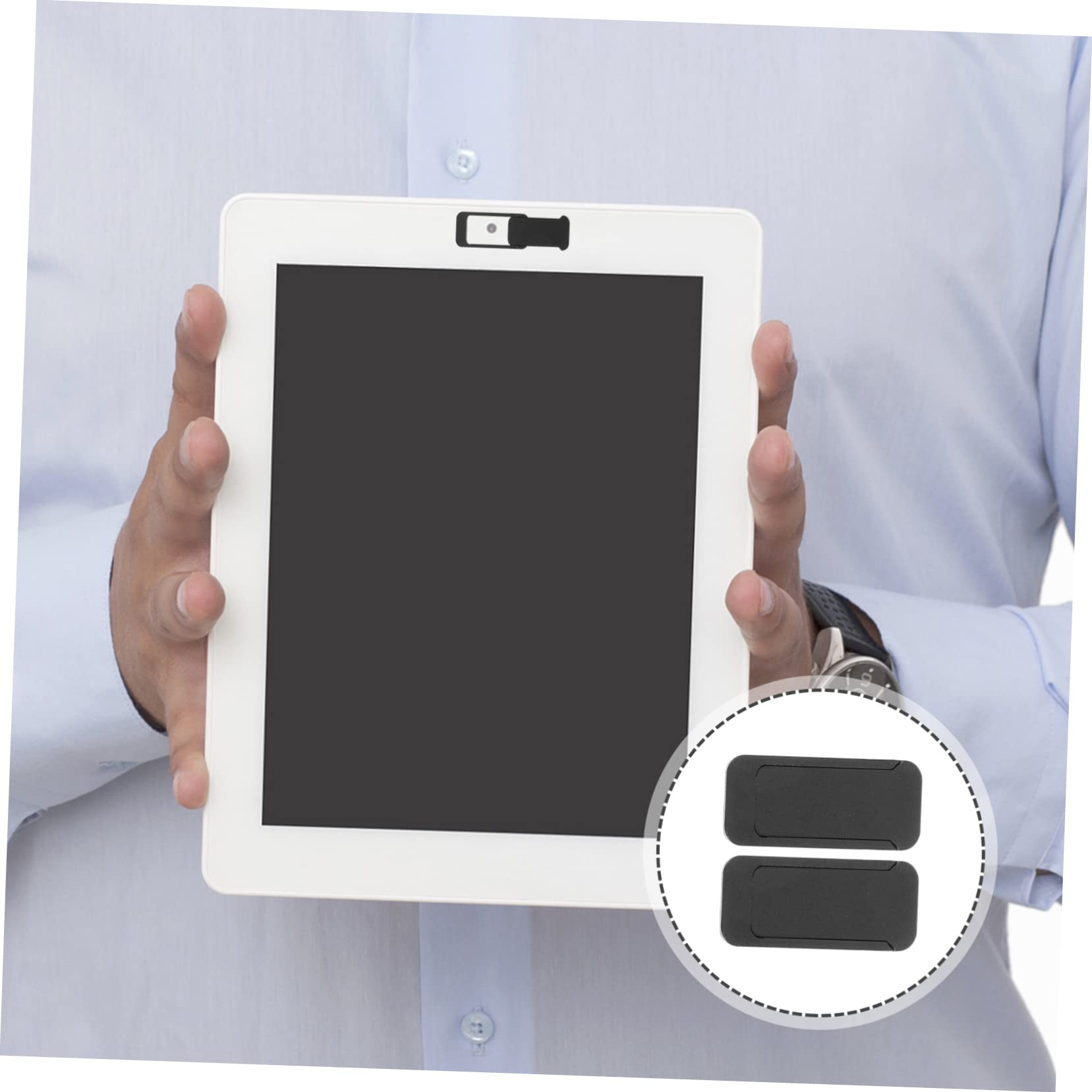 2Stücke Laptop Kameraabdeckung Rechteckige Webcam Abdeckung für Optimalen Datenschutz Selbstklebend für Laptop Smartphone Tablet Effektiver Schutz vor Hackern