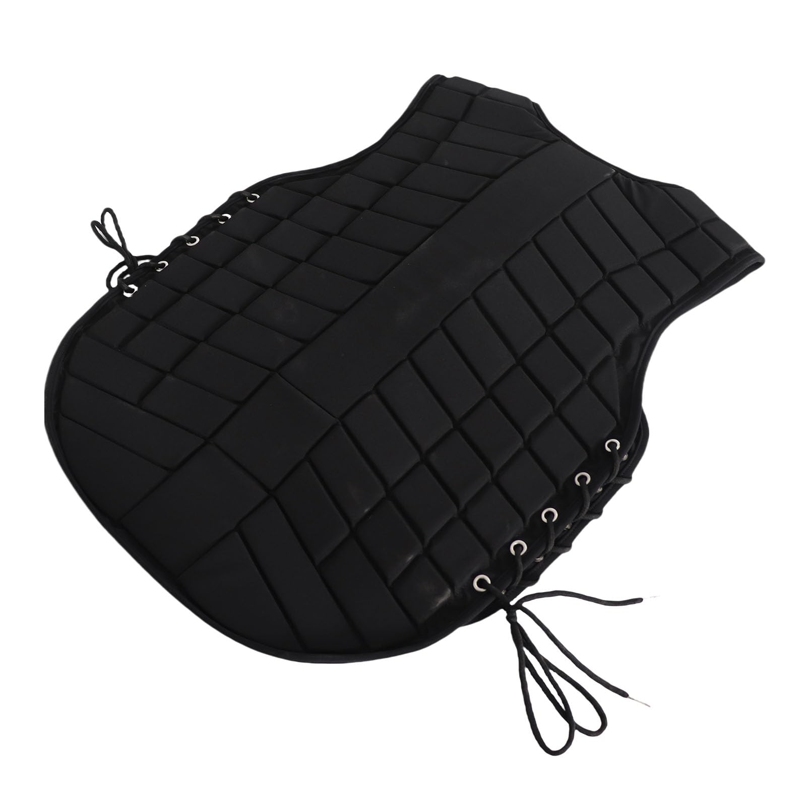 Sxhlseller Chaleco de Equitación para Adultos |Protector de Cuerpo Ecuestre Protector con Cierre de Cremallera, Acolchado Extendido para Absorción de Impactos, Lazos Laterales Ajustables, Poliéster