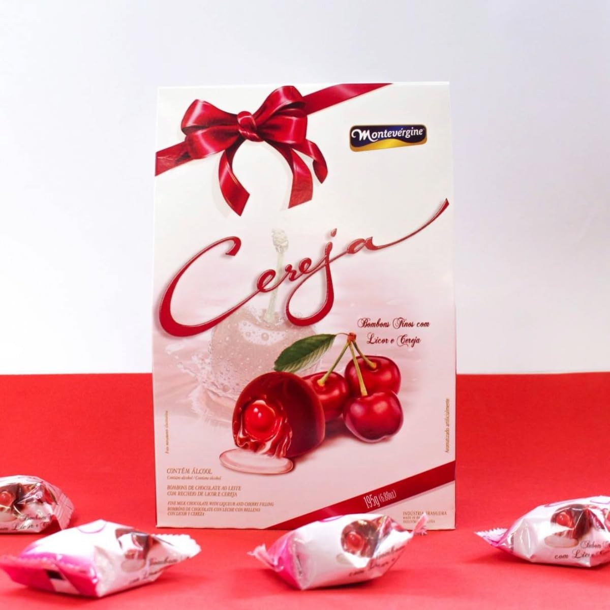 Cereja Bombons C/Licor e Cereja 195g - MONTEVÉRGINE : Amazon.com