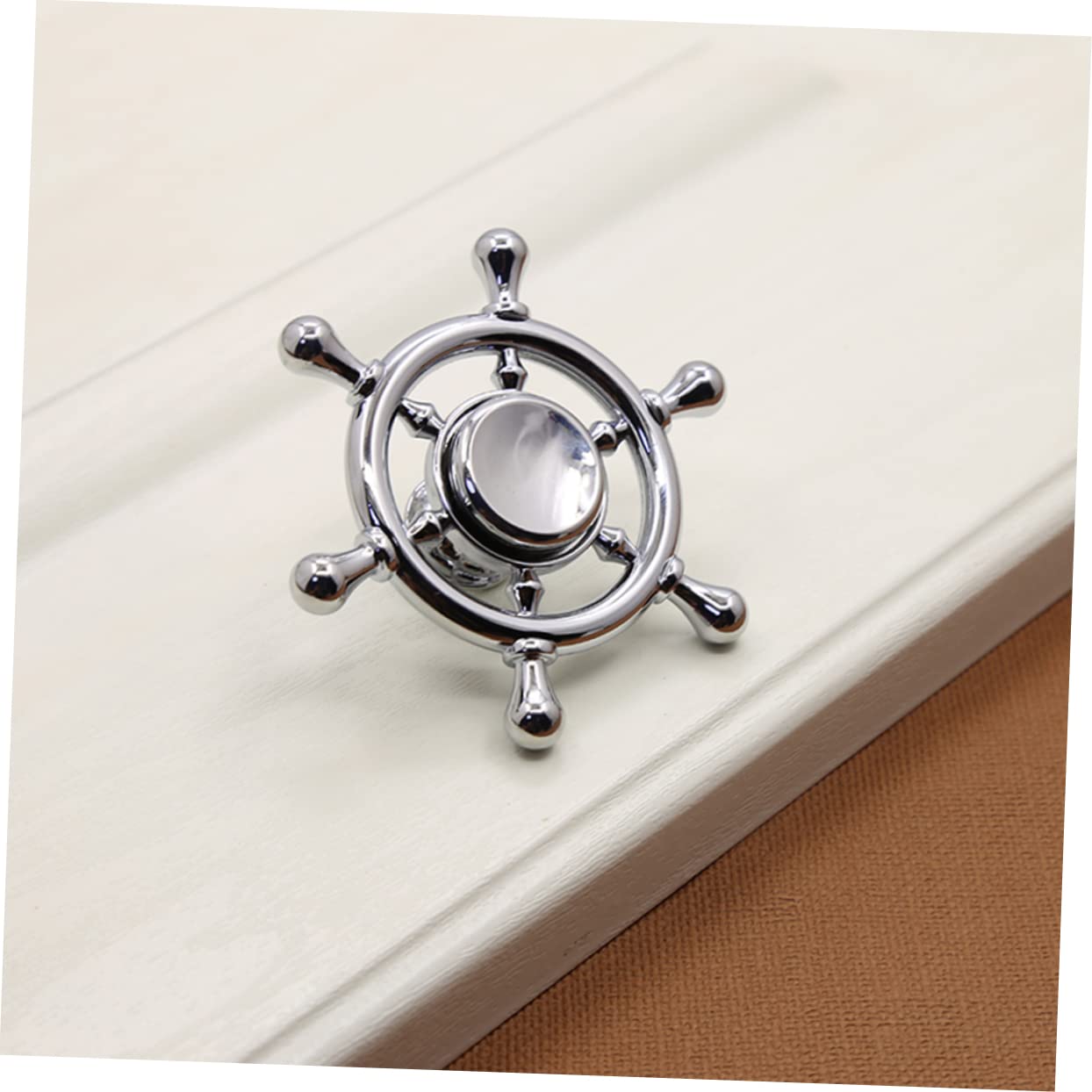 Artibetter 3 Eleganti Pomelli in Argento Per Mobili Armadi E Cassetti Lunghezza Vite 2 5 Cm