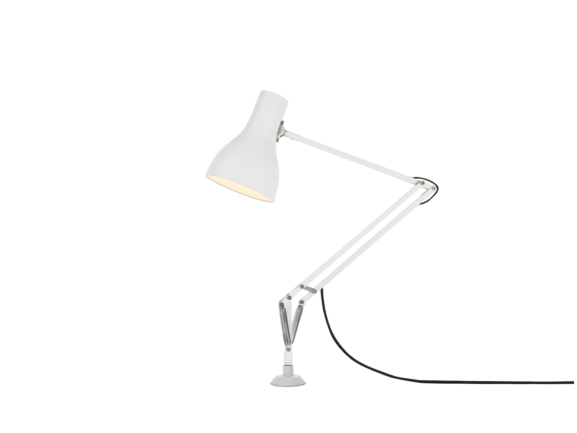 Anglepoise Type 75 Lamp with Desk Insert, Alpine White