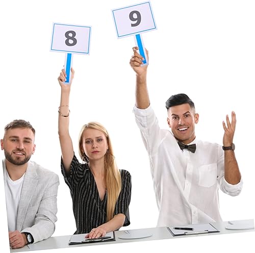 Miniatura 6 de STOBOK Paletas de pizarra blanca de mano de una cara borrable para eventos deportivos y uso en el aula y diseño fácil de limpiar