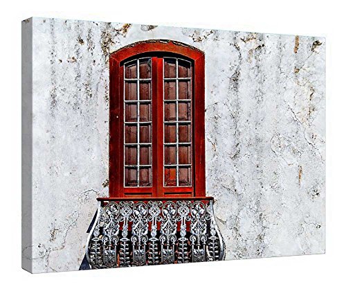 Toile Blanco Y Rojo encadrée en bois pour sublimer votre décoration murale
