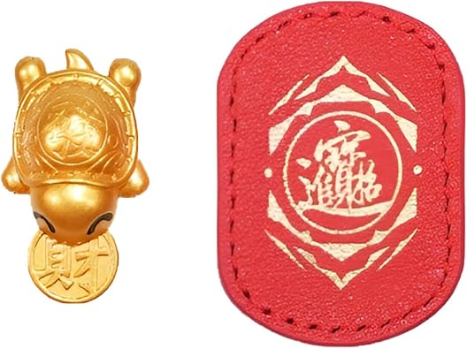 Golden Turtle Keepsake - Handcrafted Feng Shui Talisman with Leather Sleeve - Chinese Lucky Charm 2026 Edition