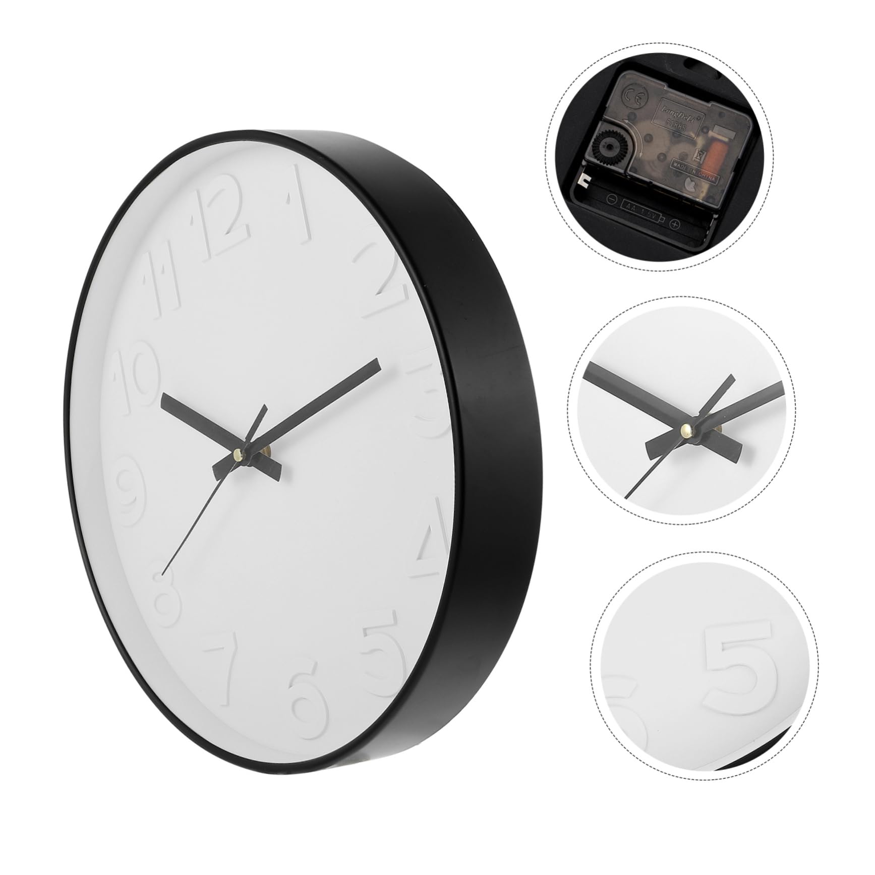 Cabilock Orologio Da Parete Digitale Silenzioso Ed Elegante Ideale Per L'arredamento Della Casa Per L'inaugurazione Della Nuova Casa