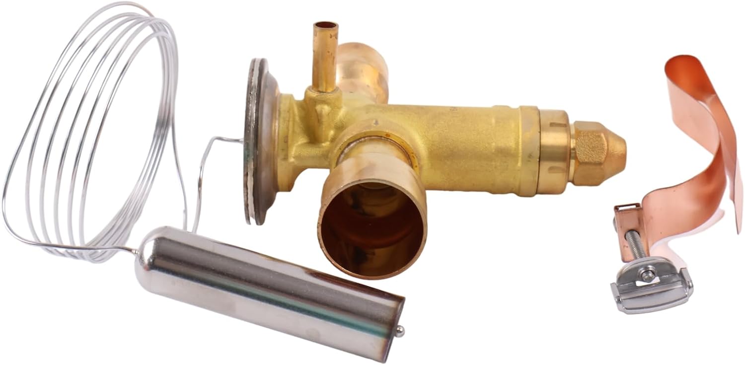 Thermostatic Expansion Valve 067N2163 18TR Compatible With Danfoss TGE R22/R407C 7/8x1-1/8 in