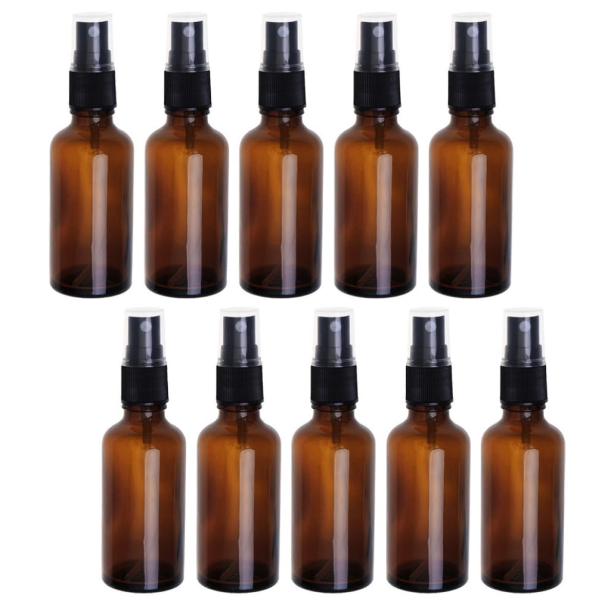 INOOMP Lot de 10 Flacons Vaporisateurs de Parfum Rechargeables en Verre 100ml, Faciles à Utiliser et Étanches, Voyage Transport un Paquet à Dos