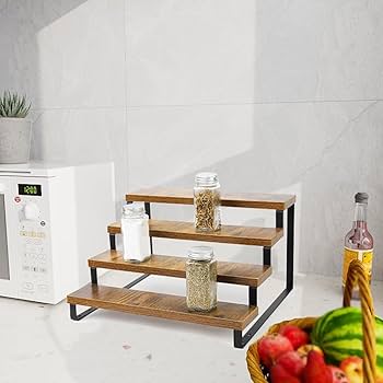 DECoy ケース　ホームベース込み4点セット　置き型 Amazon.co.jp: BYCY 木製ディスプレイライザー 4段ディスプレイ