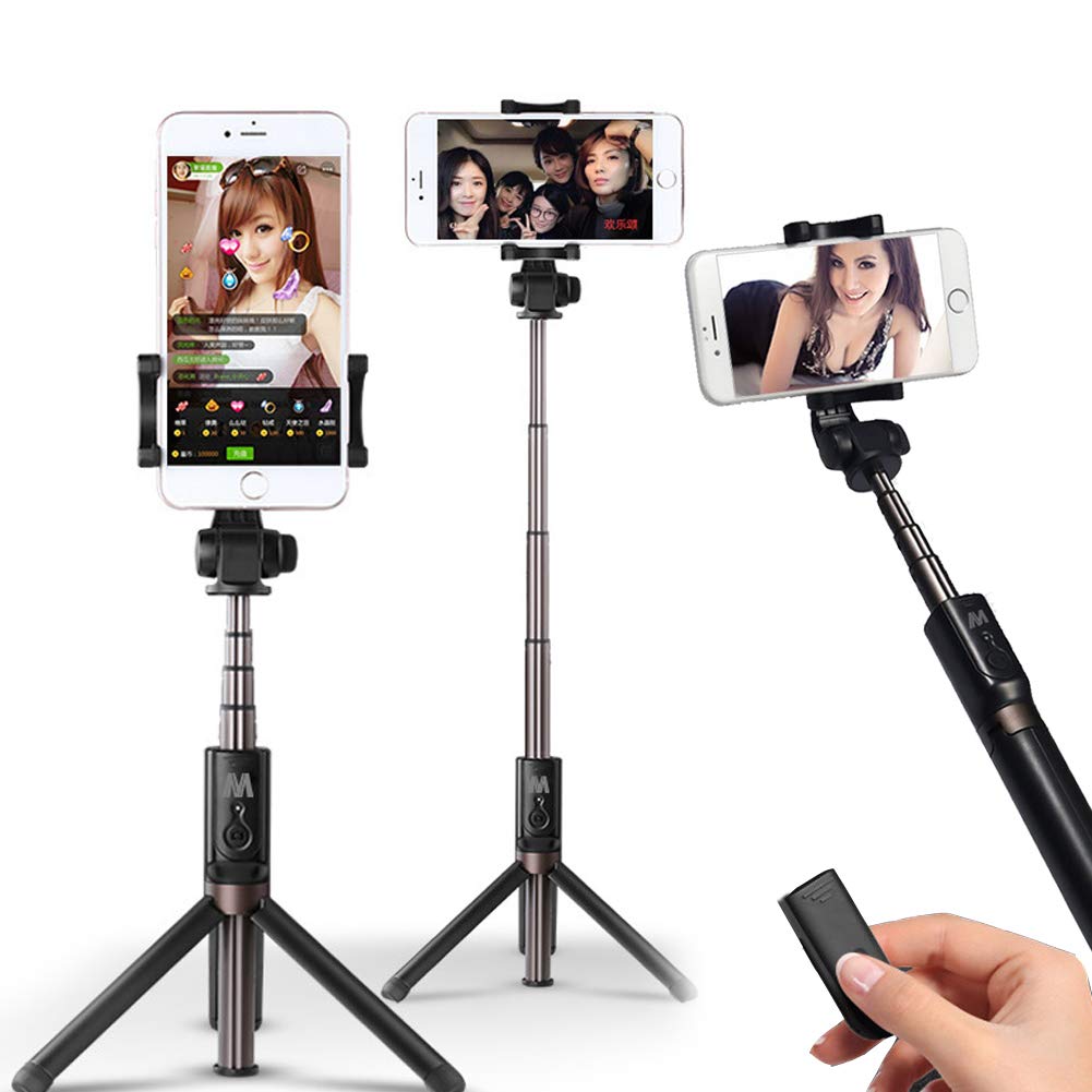 Selfie Stick Treppiede, Portatile Allungabile Selfie Stick Treppiede Con Wireless Bluetooth Remote Per Galaxy S9 / S9 Plus / S8 / S8 Plus