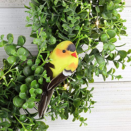 Cornucopia Yellow Goldfinches (6-Pack); Artificial Bird Ornaments For Crafts, Christmas Tree And Seasonal Displays And Wreaths, 2.5 X 4 Inches #TOP5