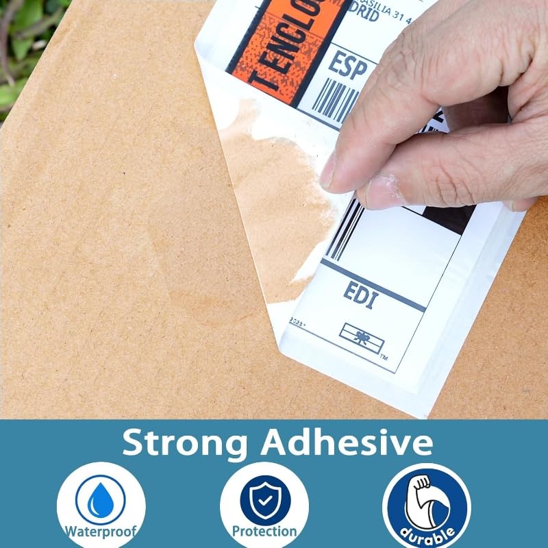 Image of 1000pcs 4.5 inchx5.5 inch Packing List Envelopes Self-seal Packing Slip Envelope Pouches Shipping Label Sleeves Top Loading Packing List Enclosed Bags.