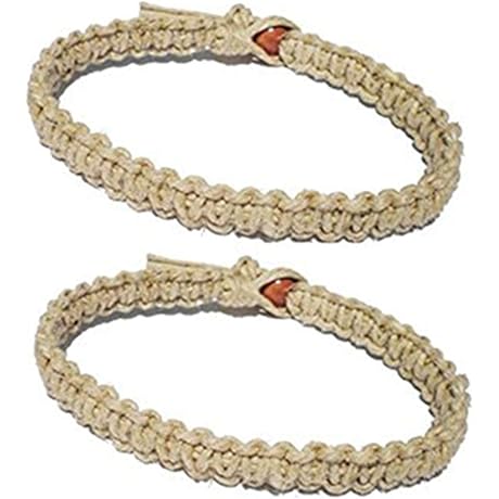 LUOS Natural Hemp Surfer Hawaiian Style Bracelet - Handmade